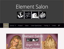 Tablet Screenshot of element-salon.com